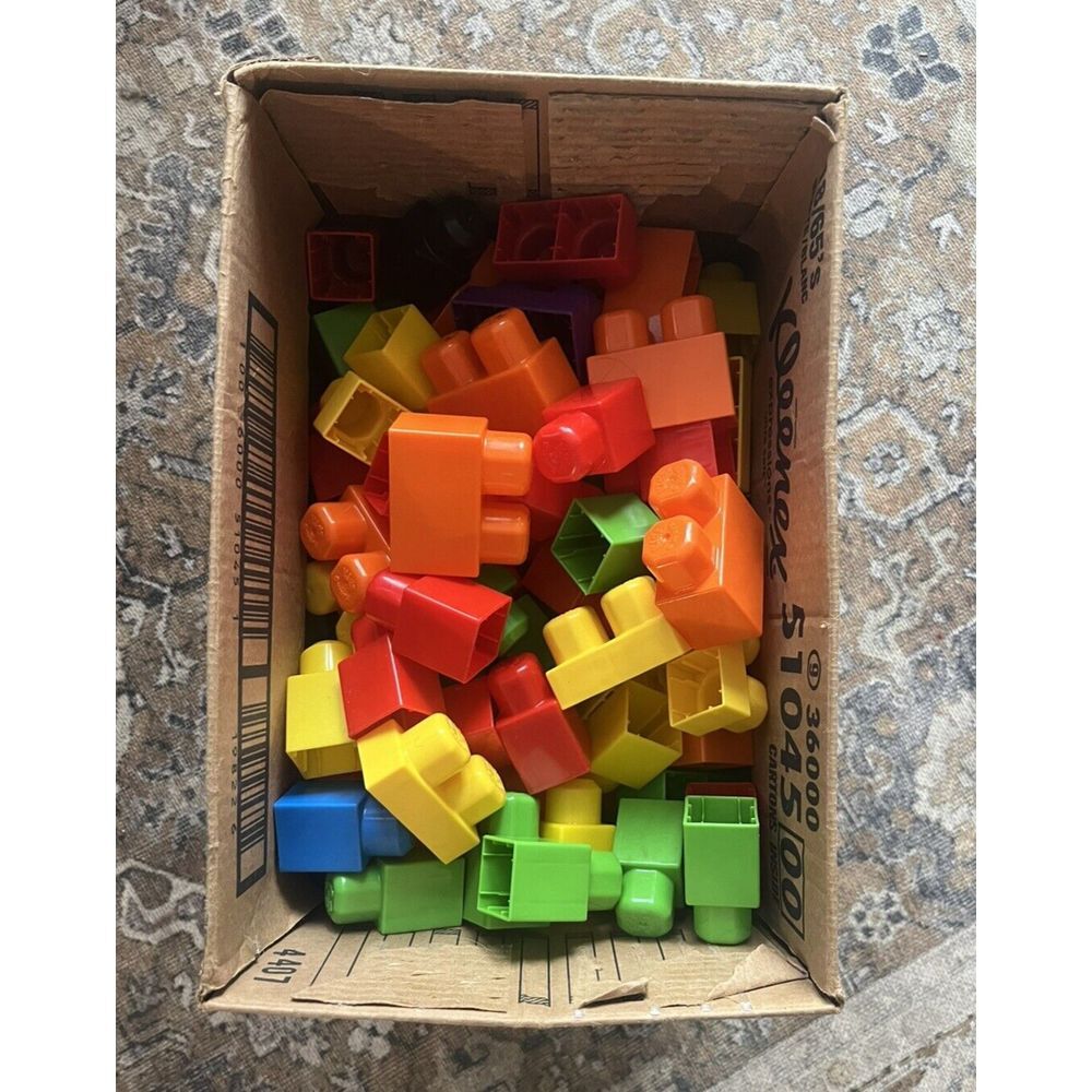 Mega Bloks & Kids At Work Blocks‎ Mixed Lot Set - All Sizes Colors 240 Pcs